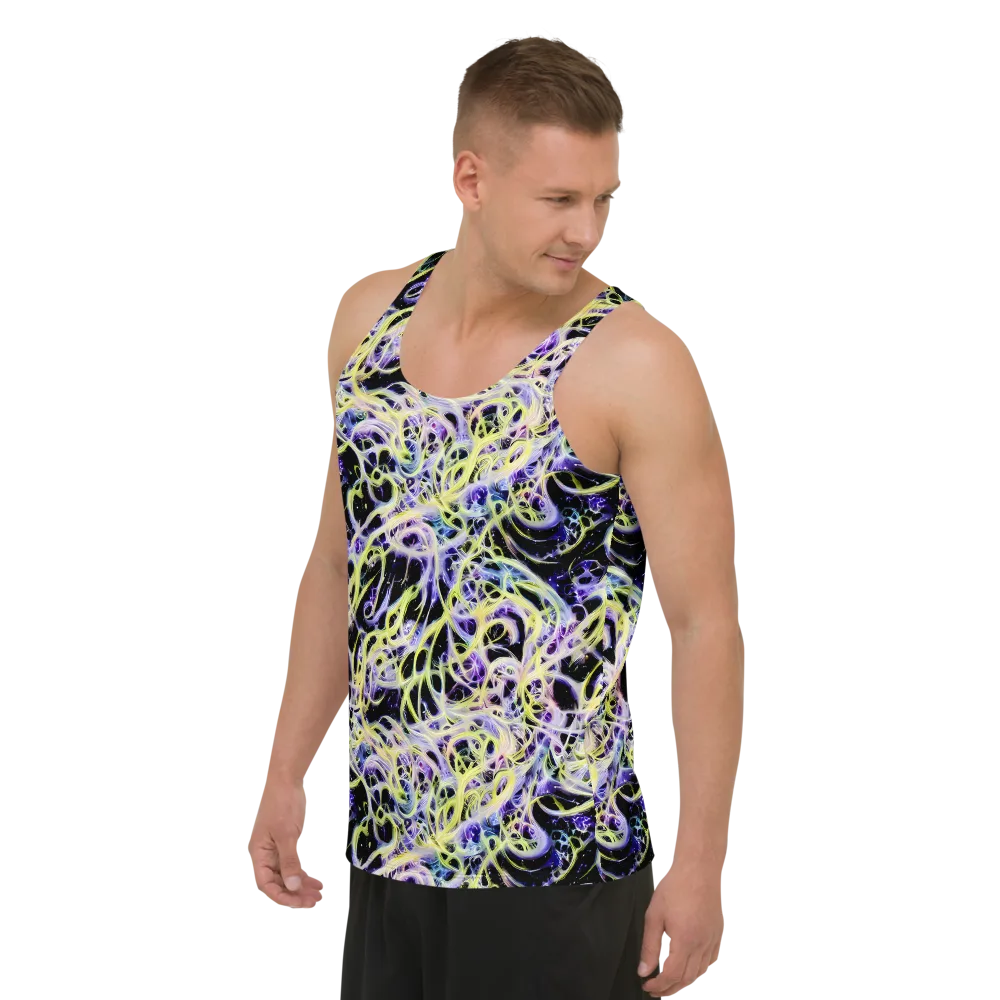 Galactic Liquefaction on Men's Tank Top — Left Front