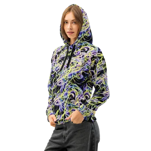 Galactic Liquefaction on a Cotton Hoodie