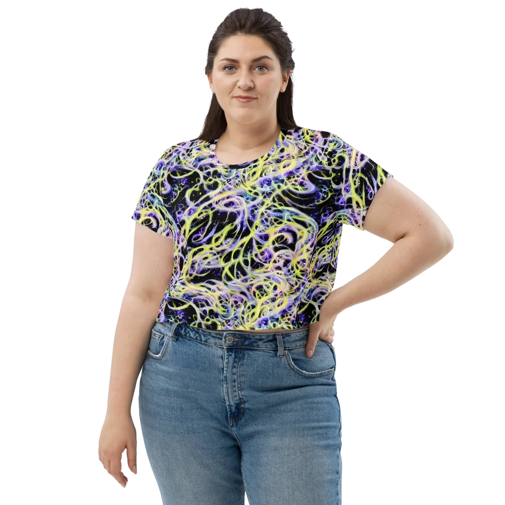 Galactic Liquefaction on Crop Tee — Front
