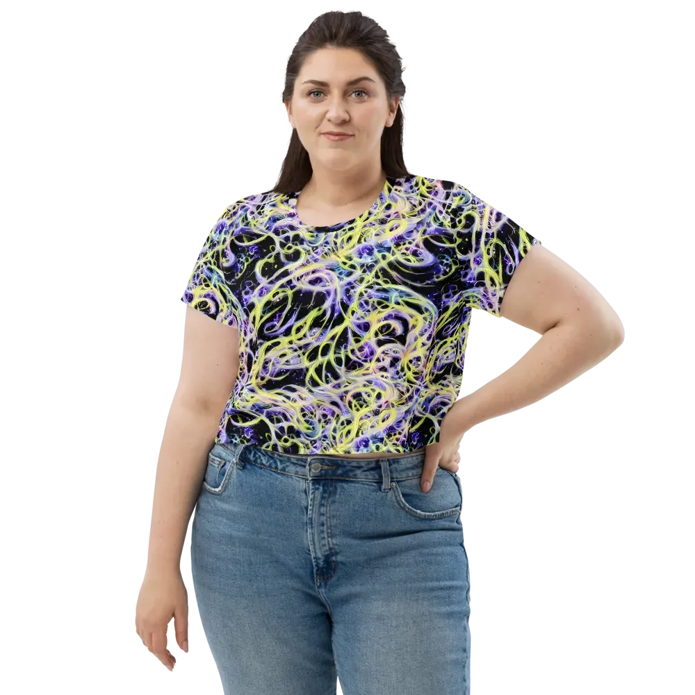Galactic Liquefaction on Crop Tee — Front