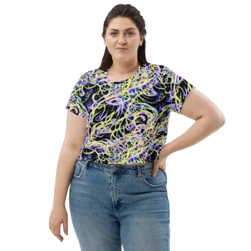 Galactic Liquefaction on a Crop Tee