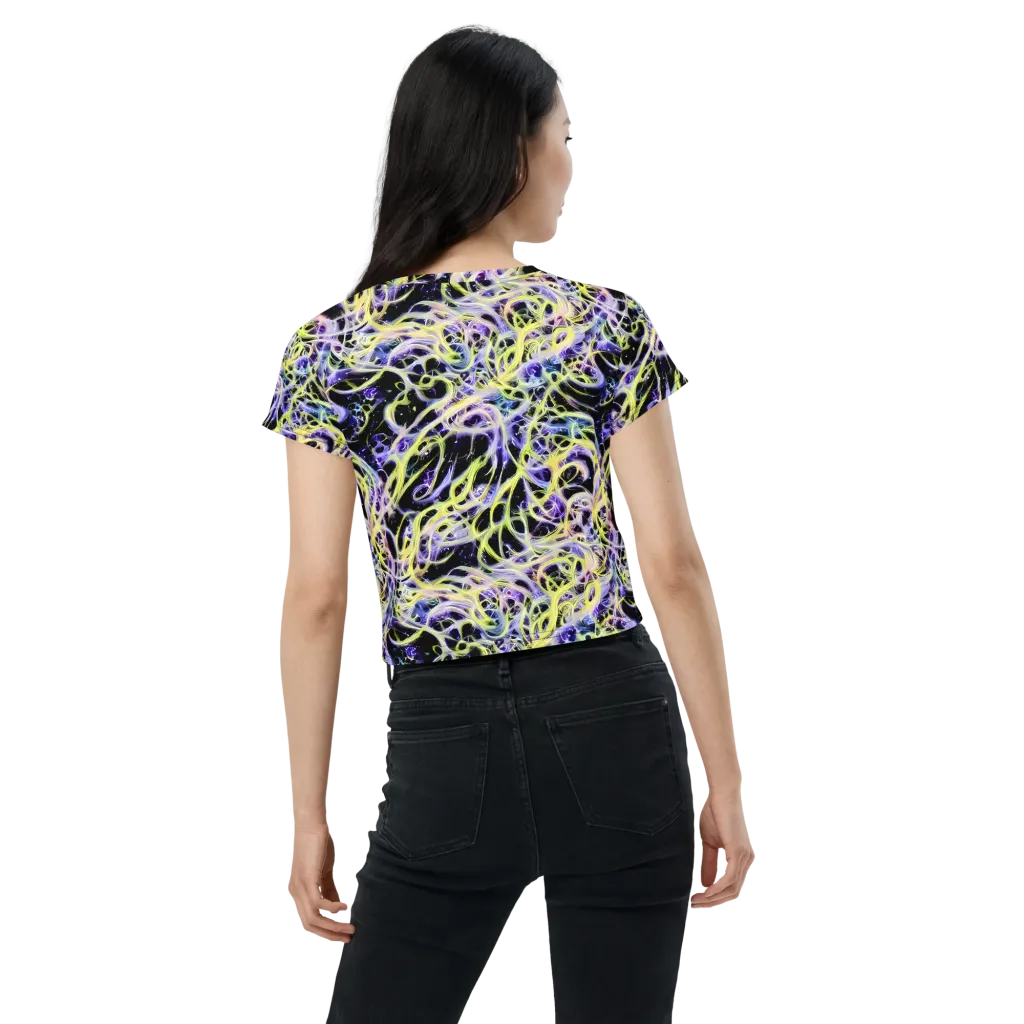 Galactic Liquefaction on Crop Tee — Back