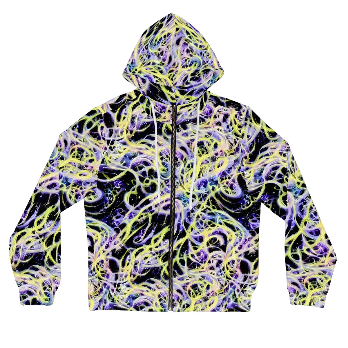 Galactic Liquefaction on Women's Full-Zip Hoodie — Front