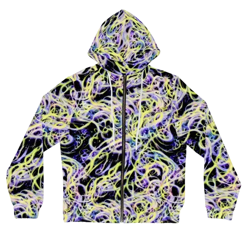 Galactic Liquefaction on a Women's Full-Zip Hoodie