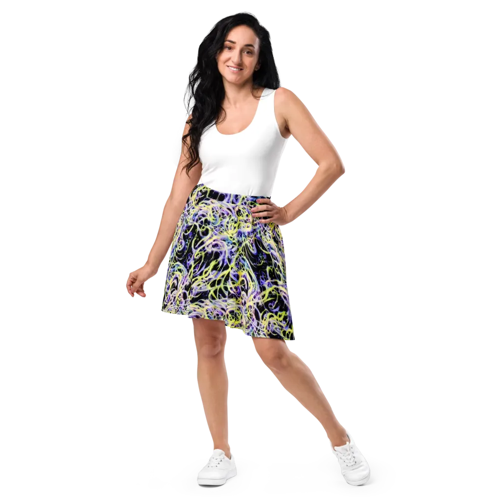 Galactic Liquefaction on Skater Skirt — Front