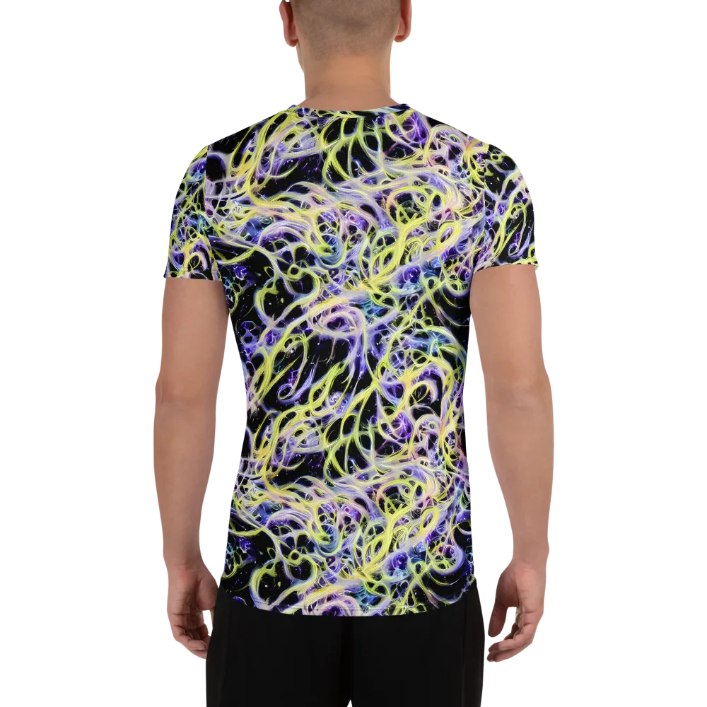Galactic Liquefaction on Men's Athletic T-Shirt — Back