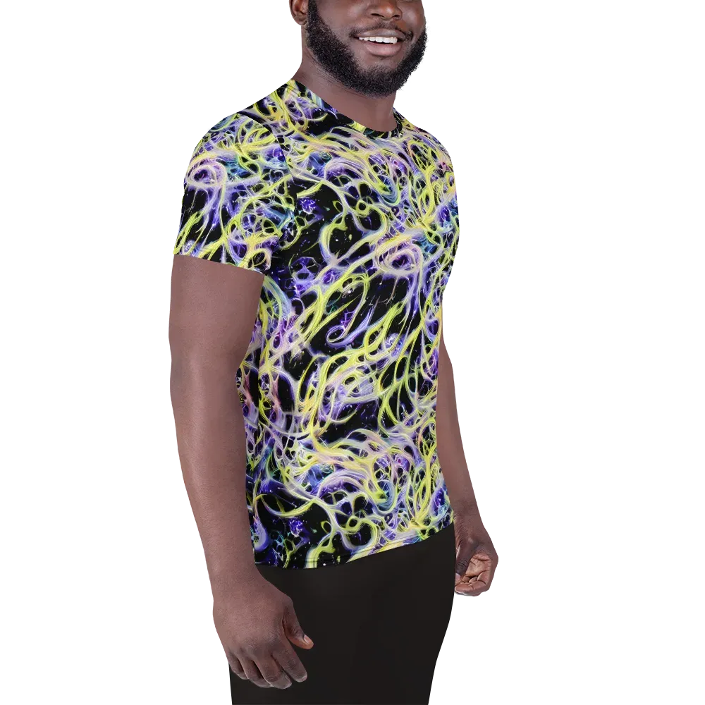 Galactic Liquefaction on Men's Athletic T-Shirt — Right
