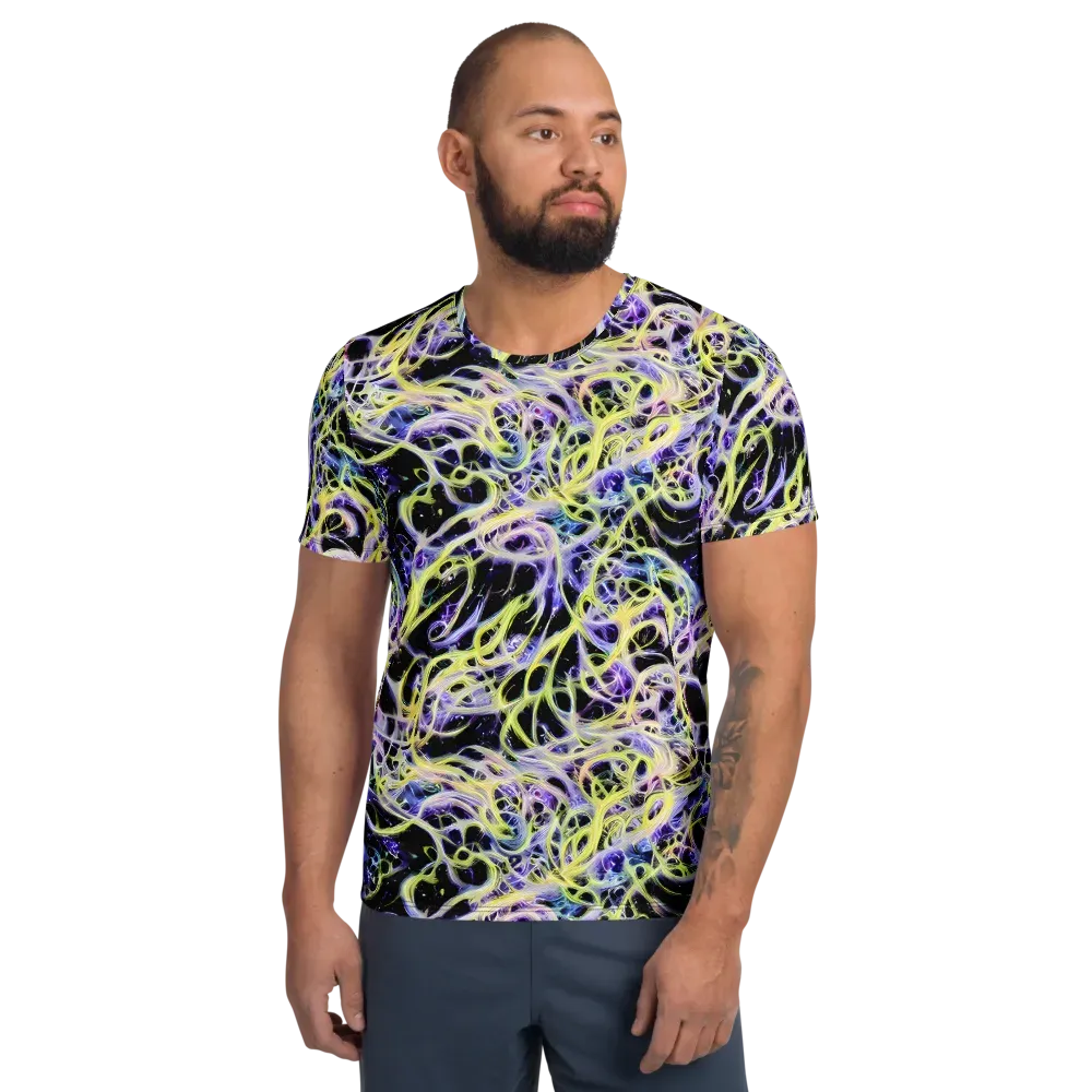 Galactic Liquefaction on Men's Athletic T-Shirt — Front