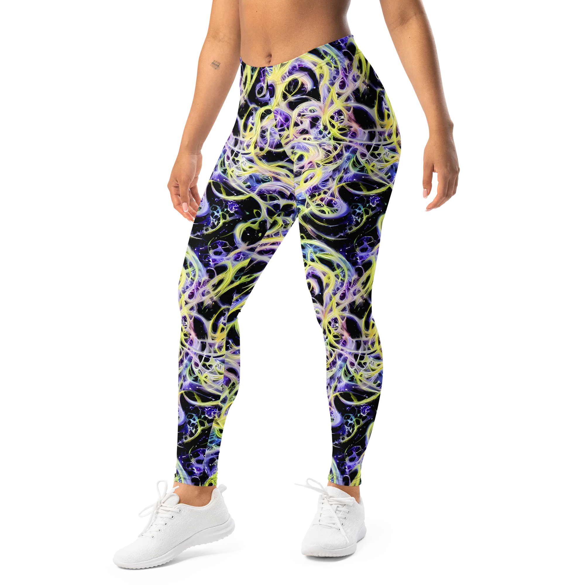 Galactic Liquefaction on Leggings — Left Front
