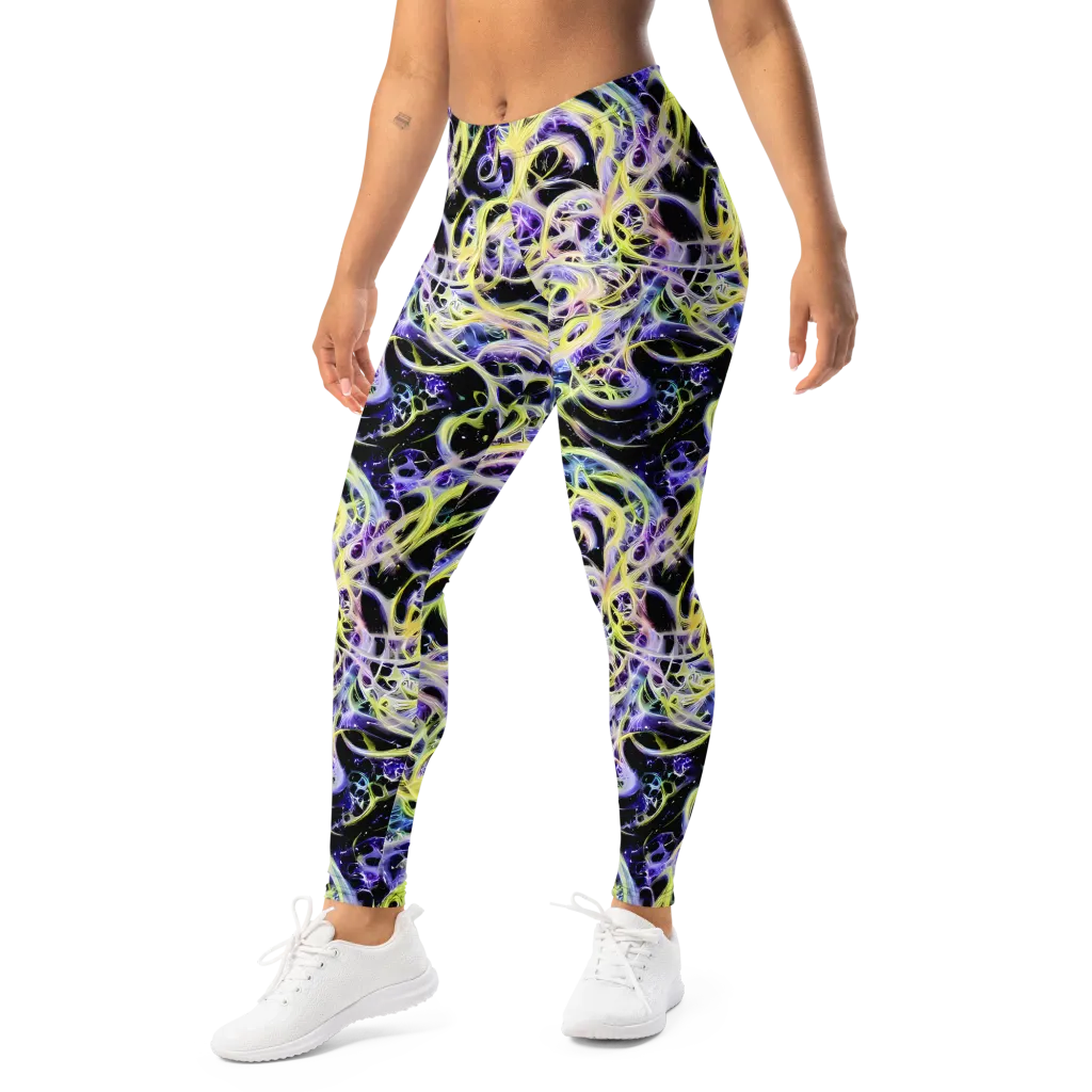 Galactic Liquefaction on Leggings — Left Front