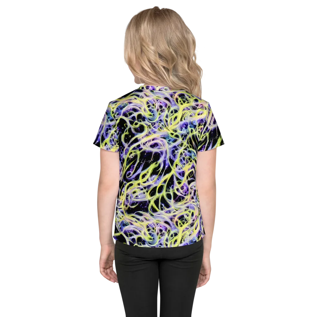 Galactic Liquefaction on Kids Crew Neck T-Shirt — Back