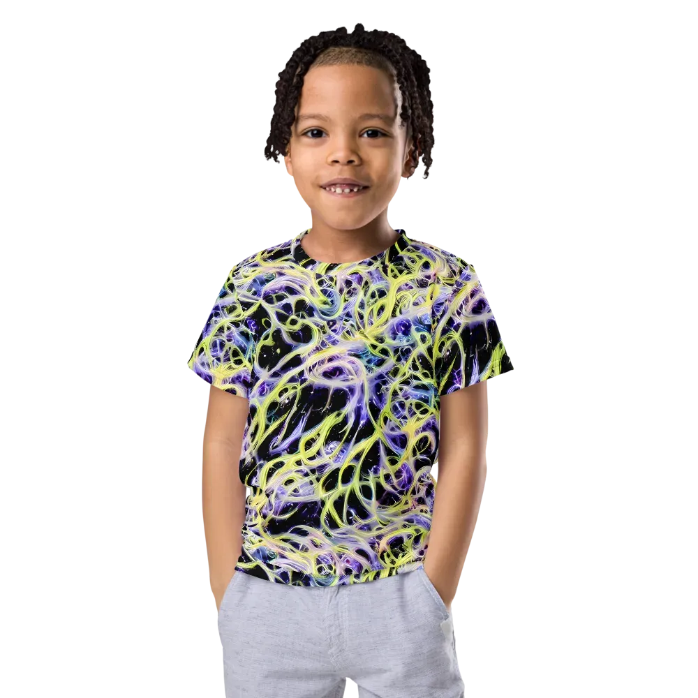 Galactic Liquefaction on Kids Crew Neck T-Shirt — Front