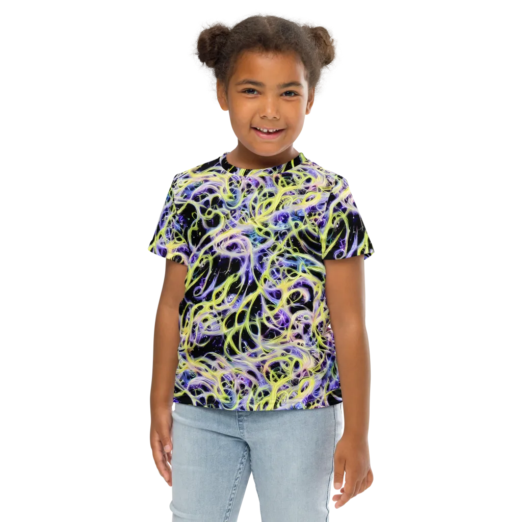 Galactic Liquefaction on Kids Crew Neck T-Shirt — Front