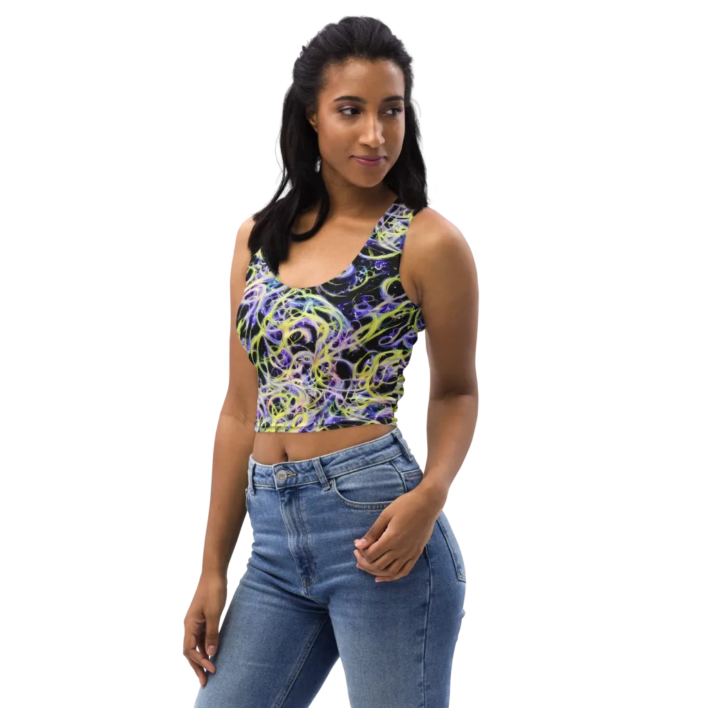 Galactic Liquefaction on Crop Top — Left Front