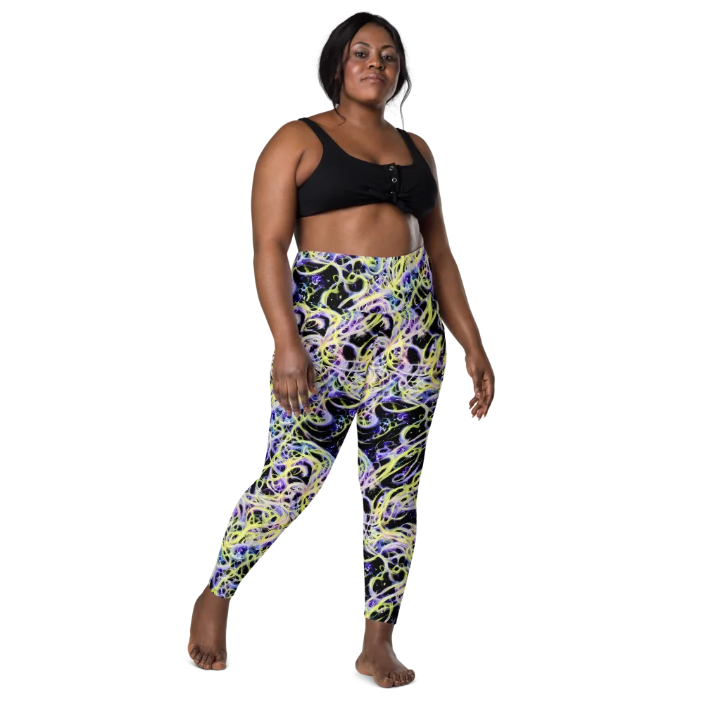 Galactic Liquefaction on Leggings with Pockets — Front