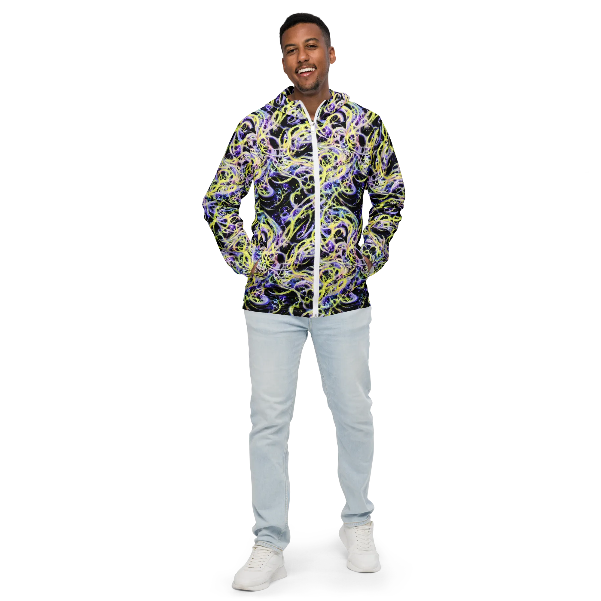 Galactic Liquefaction on Men's Windbreaker — Front