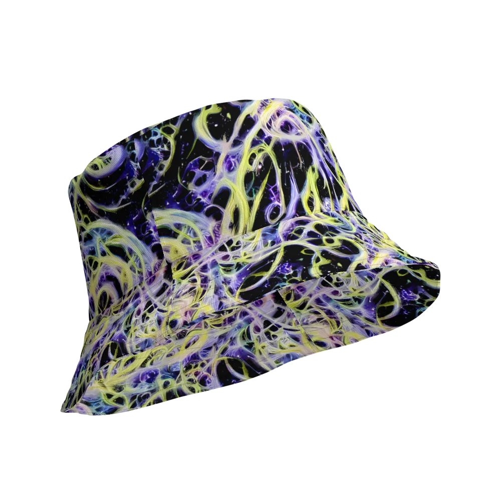 Galactic Liquefaction on Reversible Bucket Hat — Product details Outside