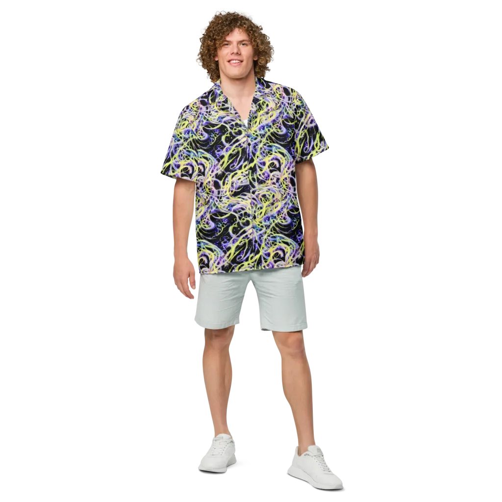Galactic Liquefaction on Button Shirt — Front
