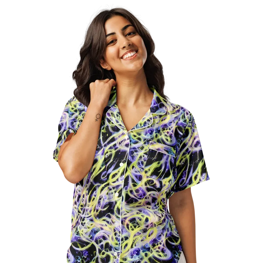 Galactic Liquefaction on Women's Short Sleeve Pajama Top — Front