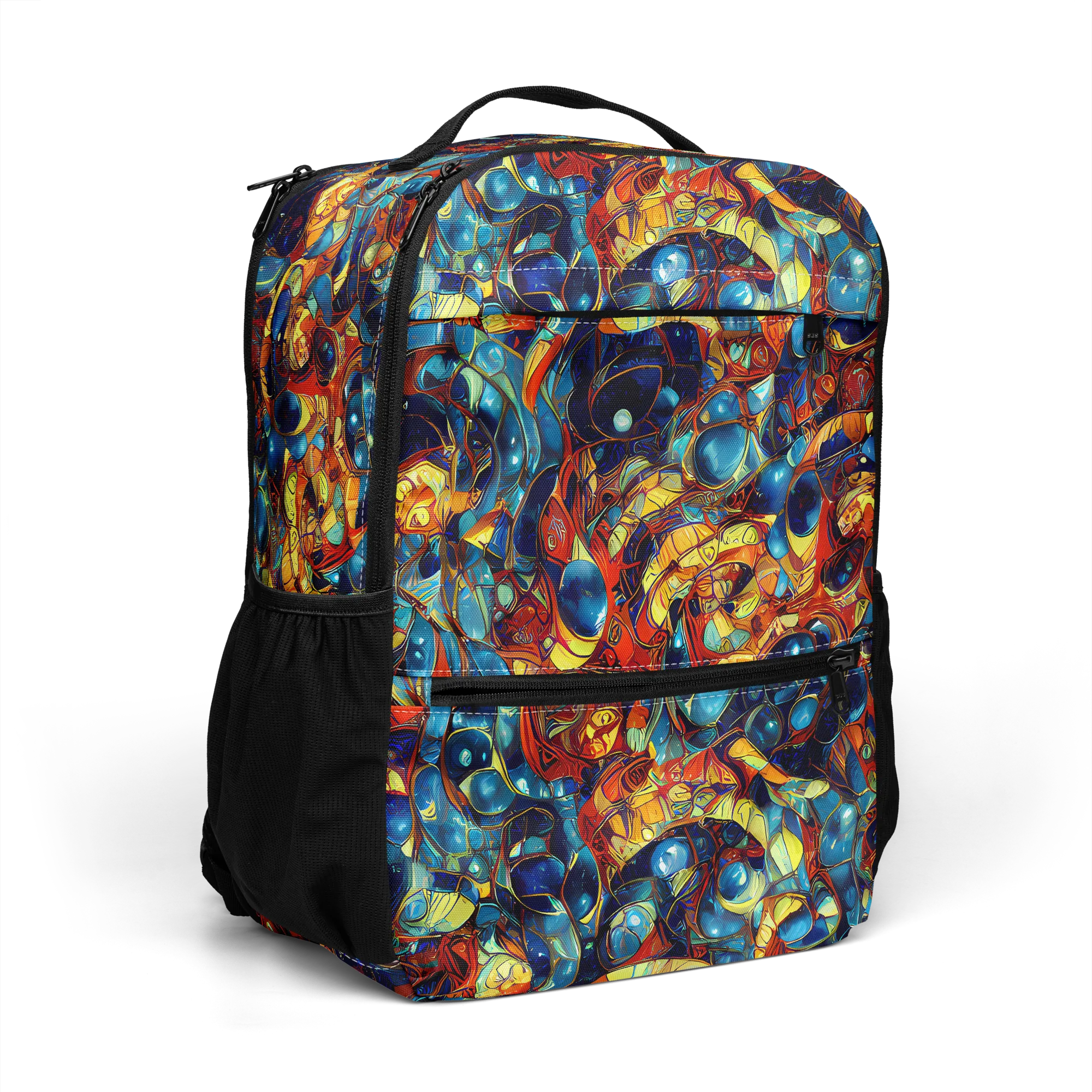 Sapphire Frenzy on Utility Backpack — Right Front