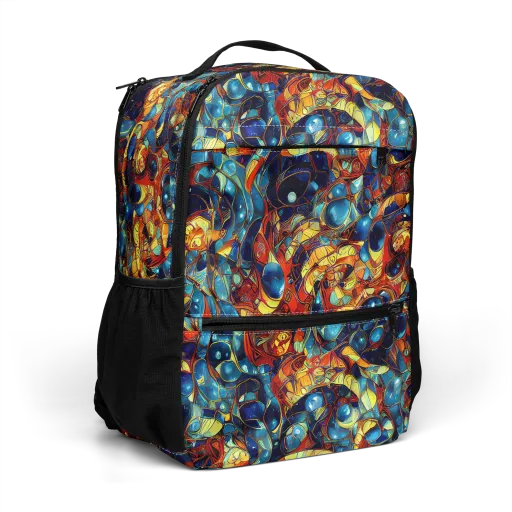 Sapphire Frenzy on a Utility Backpack