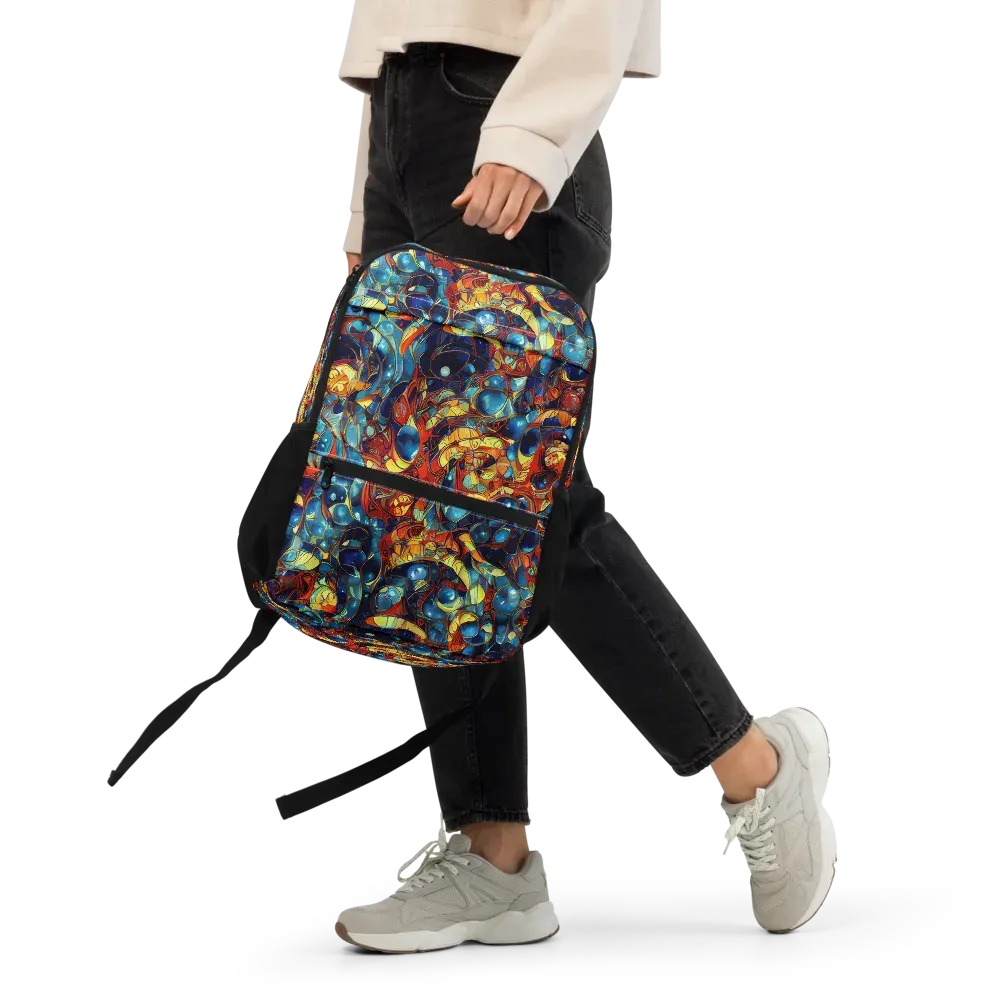 Sapphire Frenzy on Utility Backpack — Front