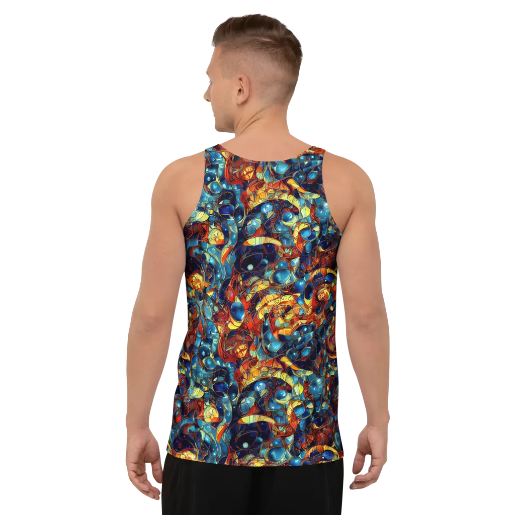 Sapphire Frenzy on Men's Tank Top — Back