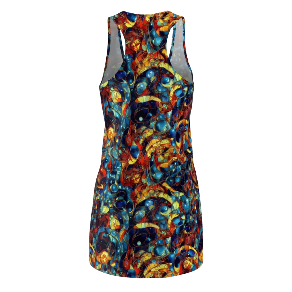 Sapphire Frenzy on Racerback Dress — Back