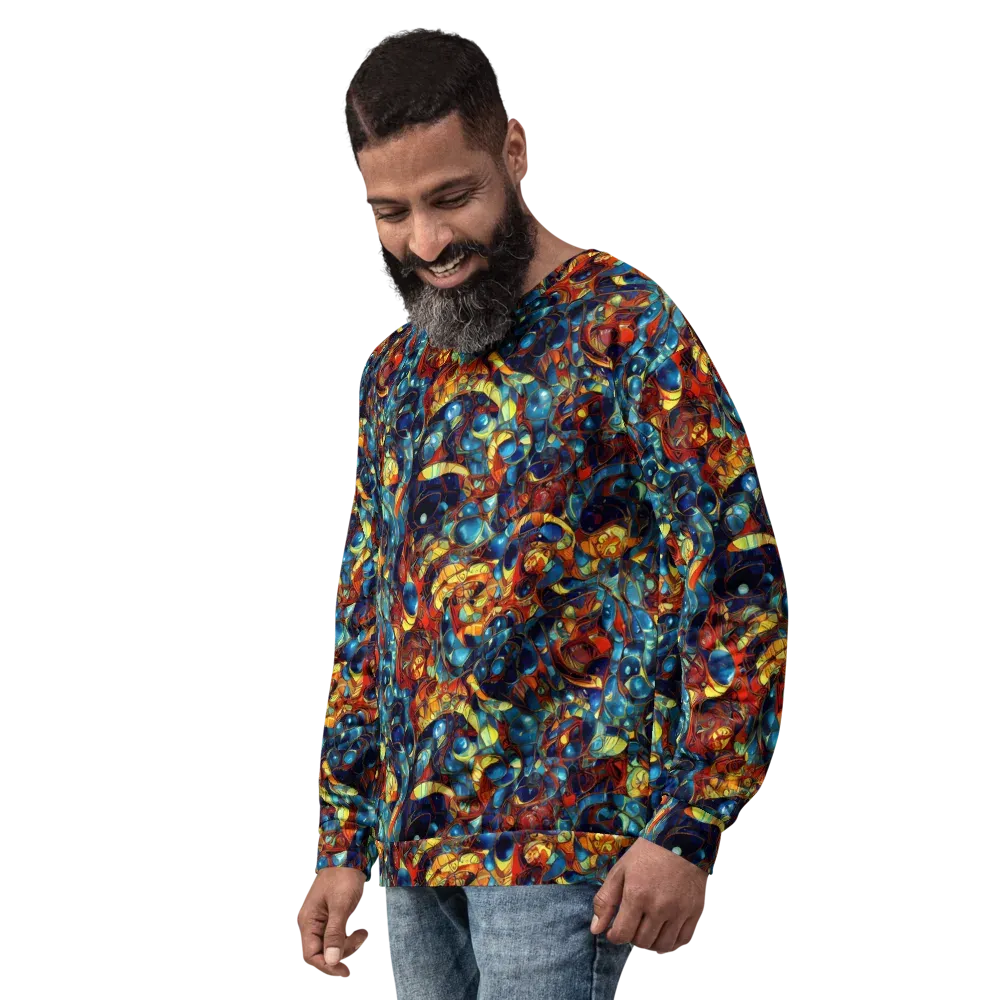 Sapphire Frenzy on Sweatshirt — Left Front
