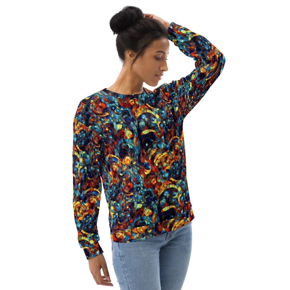 Sapphire Frenzy on Sweatshirt — Right Front