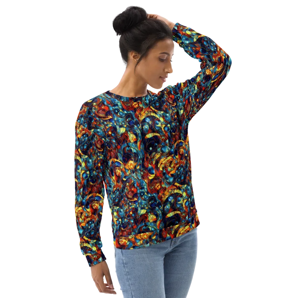 Sapphire Frenzy on Sweatshirt — Right Front
