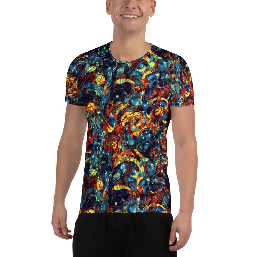 Sapphire Frenzy on Men's Athletic T-Shirt — Front