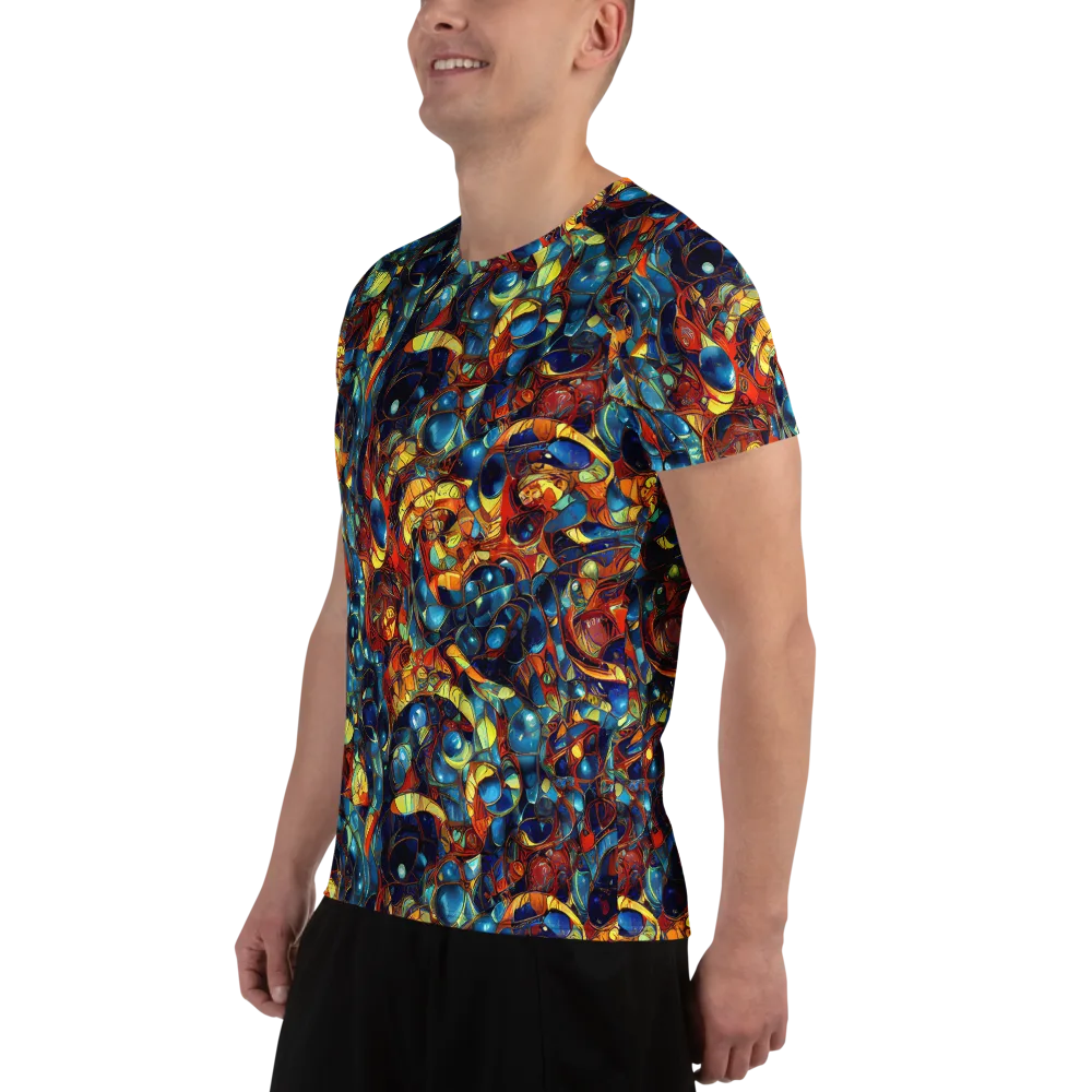 Sapphire Frenzy on Men's Athletic T-Shirt — Left