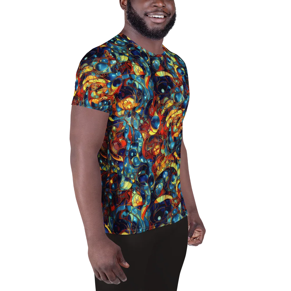 Sapphire Frenzy on Men's Athletic T-Shirt — Right