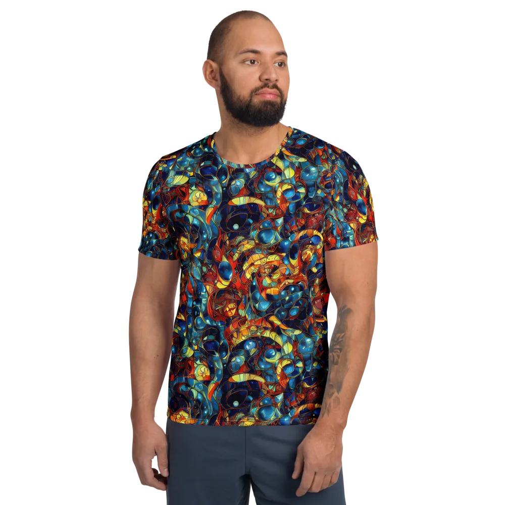 Sapphire Frenzy on Men's Athletic T-Shirt — Front