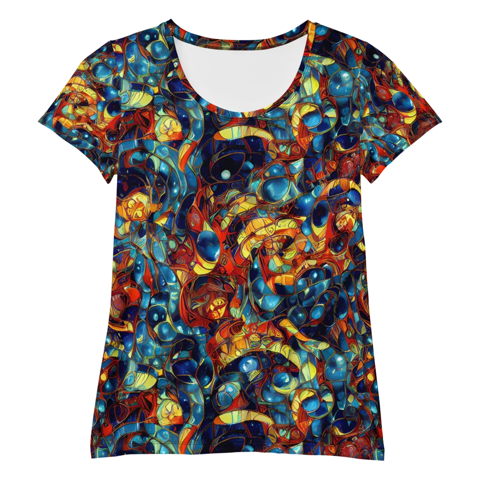 Sapphire Frenzy on Women's Athletic T-Shirt — Front