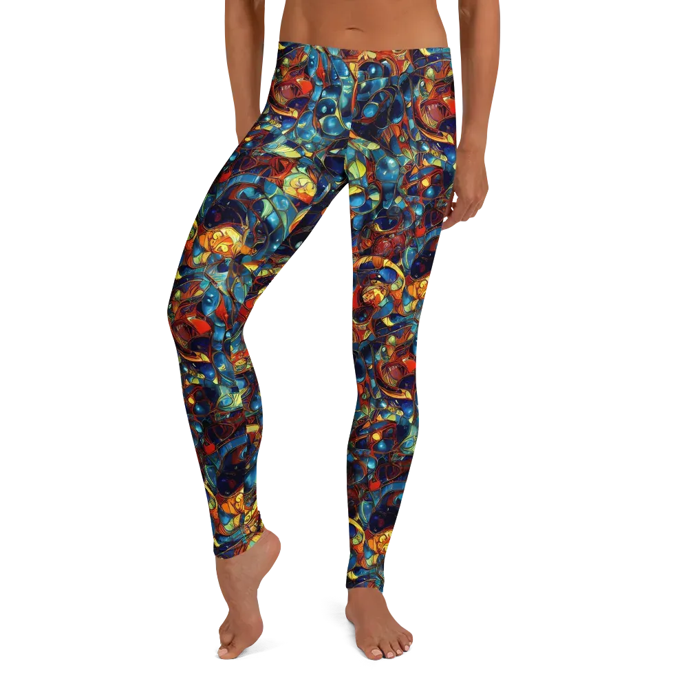Sapphire Frenzy on Leggings — Front