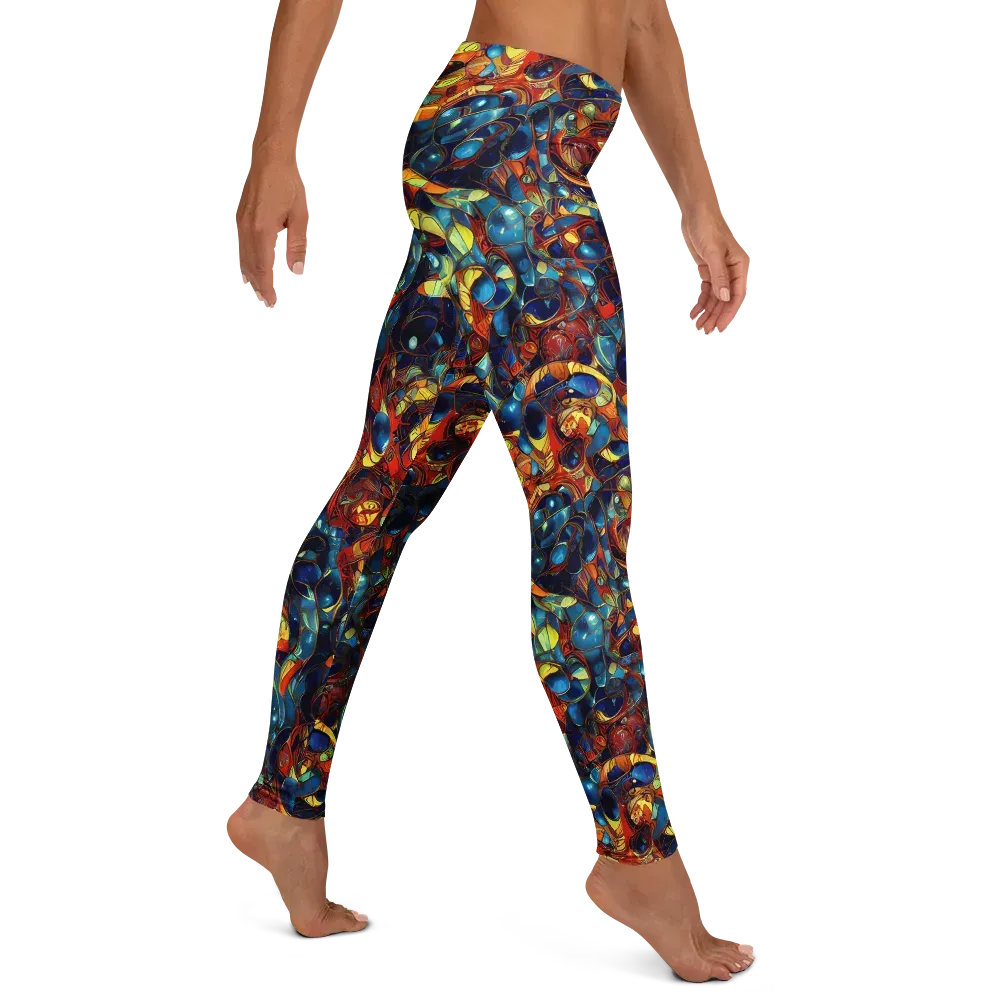 Sapphire Frenzy on Leggings — Right