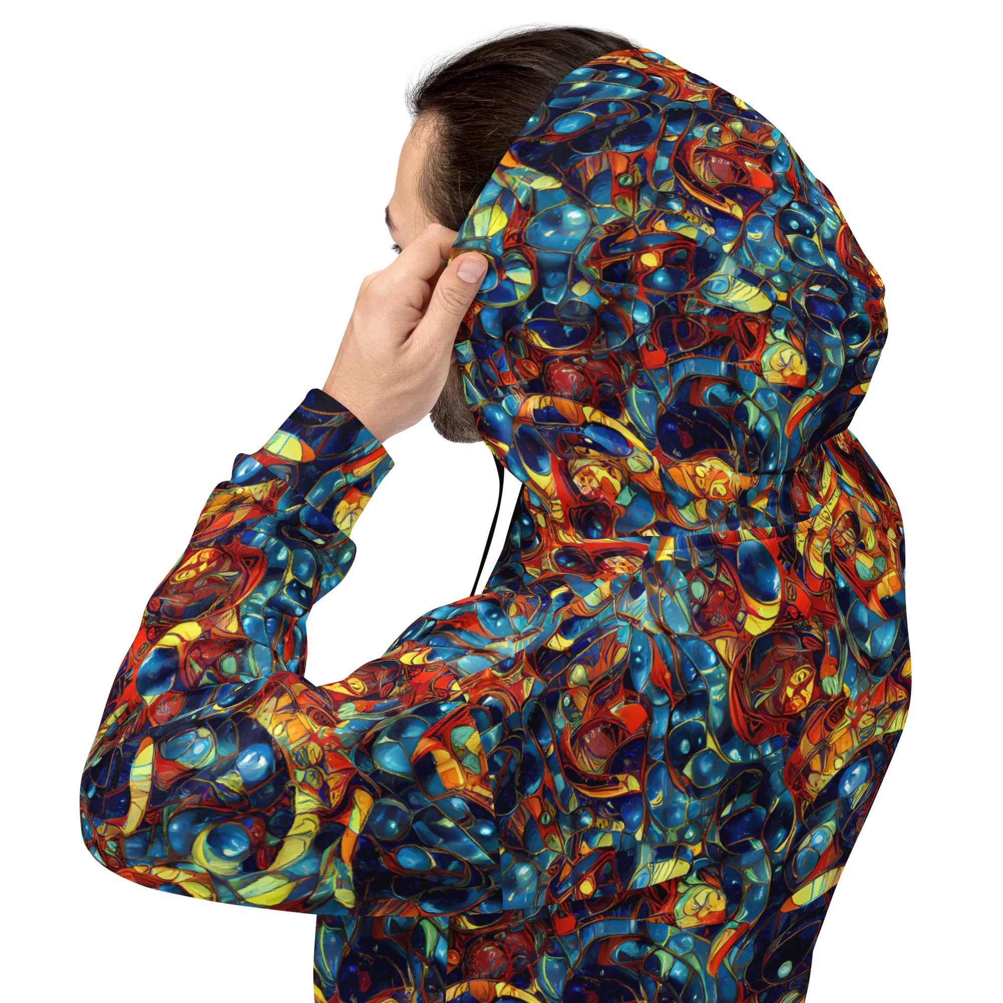 Sapphire Frenzy on Hoodie — Back