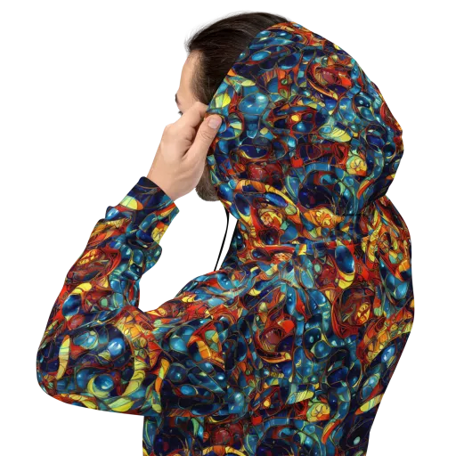 Sapphire Frenzy on a Hoodie
