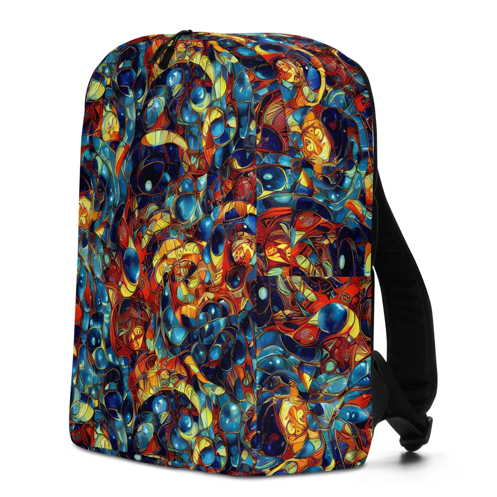 Sapphire Frenzy on Minimalist Backpack — Left