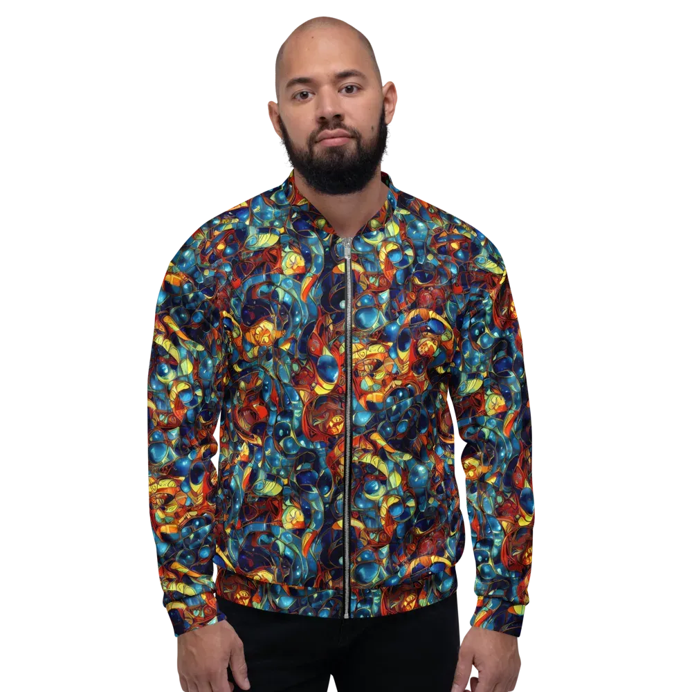 Sapphire Frenzy on Bomber Jacket — Front