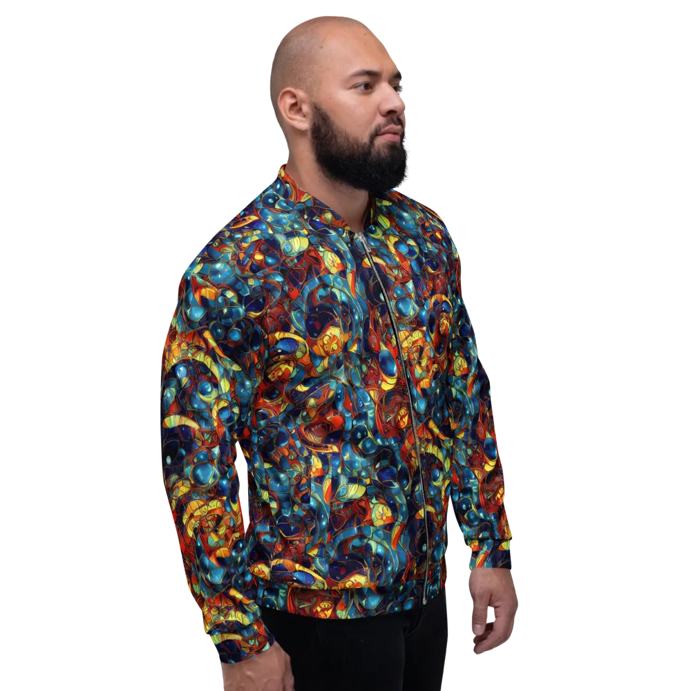 Sapphire Frenzy on Bomber Jacket — Right