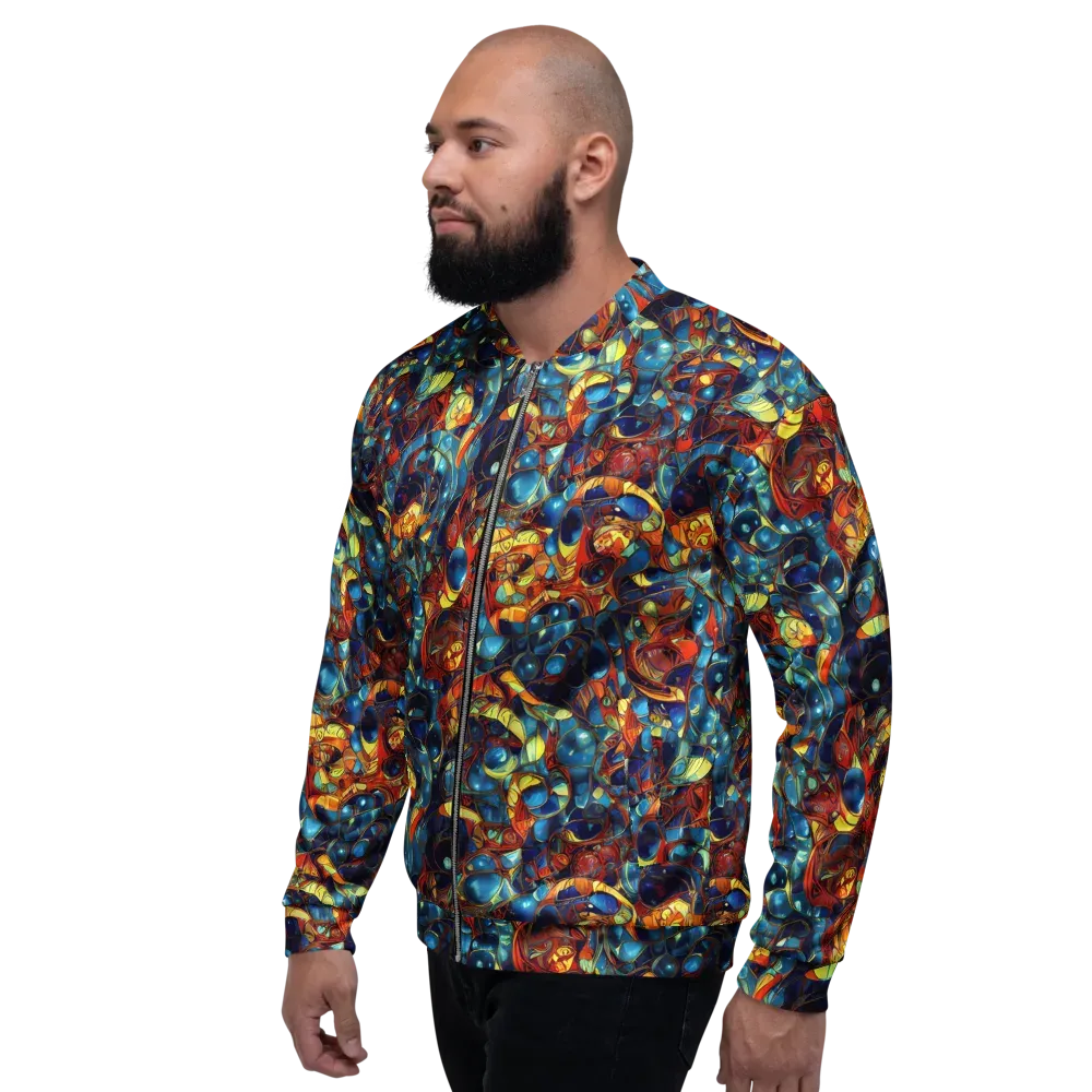 Sapphire Frenzy on Bomber Jacket — Left