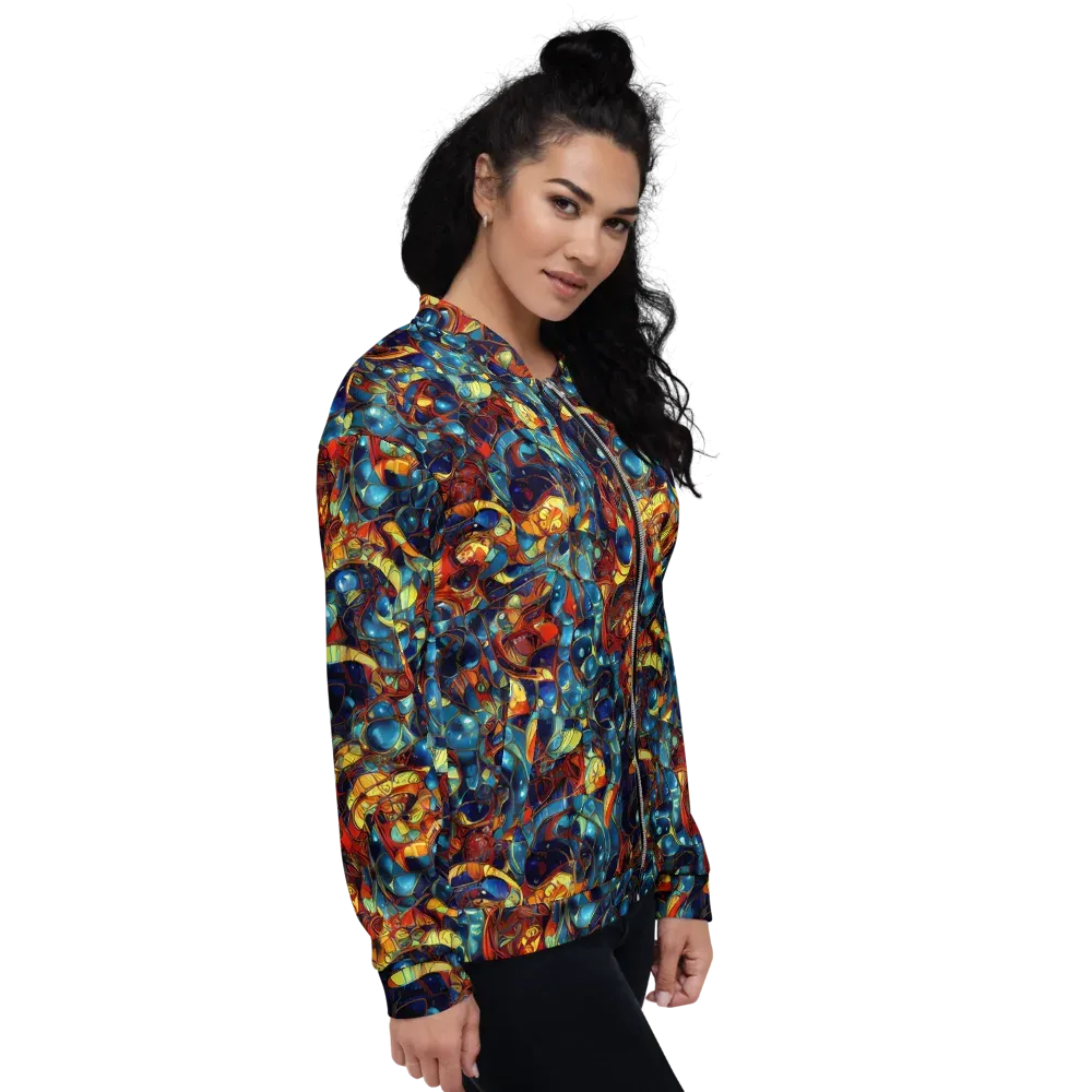 Sapphire Frenzy on Bomber Jacket — Right