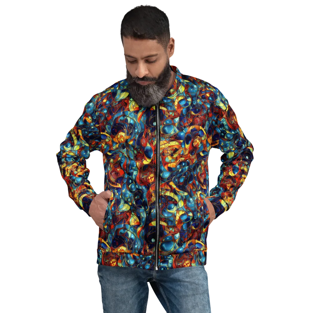 Sapphire Frenzy on Bomber Jacket — Front