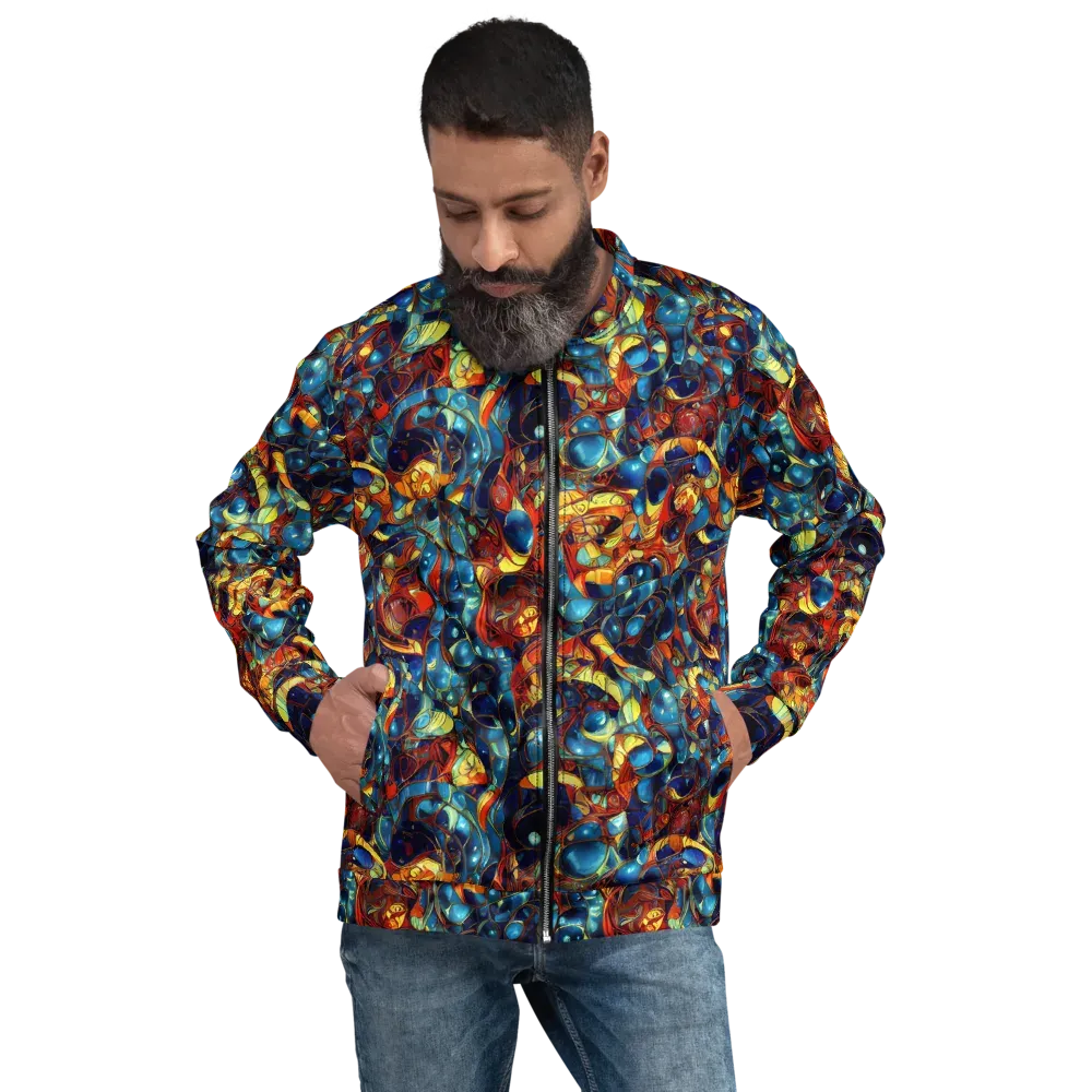 Sapphire Frenzy on Bomber Jacket — Front