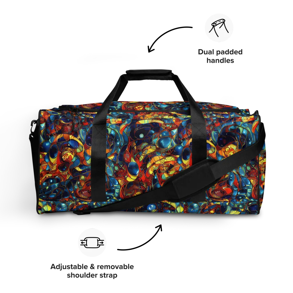 Sapphire Frenzy on Duffle Bag — Front