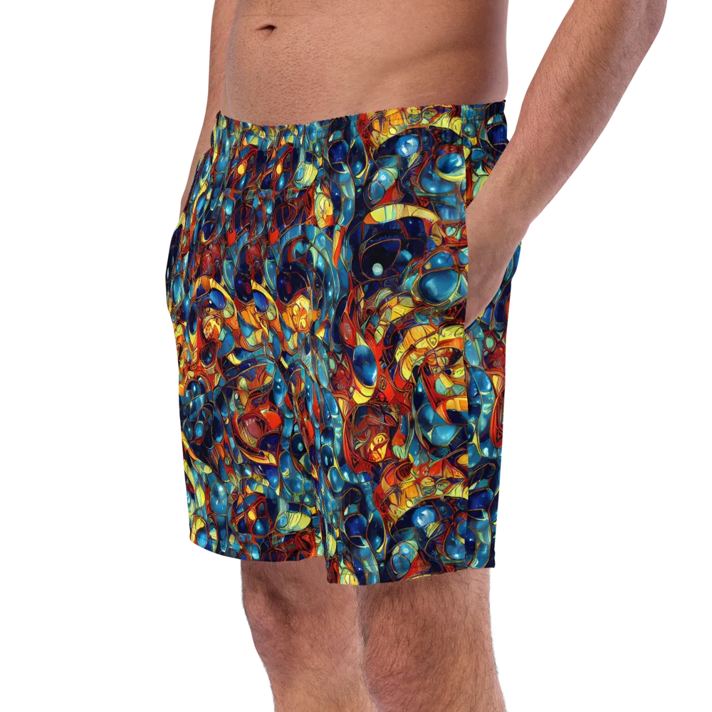 Sapphire Frenzy on Swim Trunks — Left Front