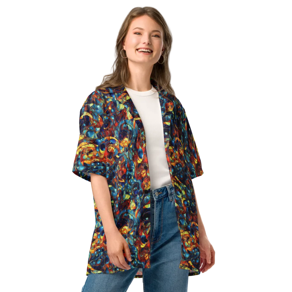Sapphire Frenzy on Button Shirt — Front